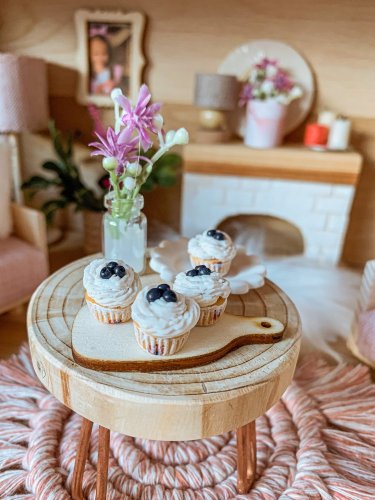 Muffin borůvkový