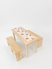 Set lavice stůl